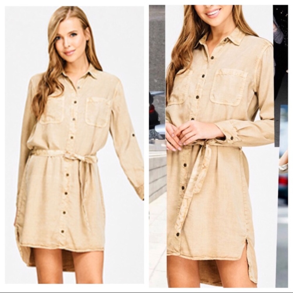 •Closeout•Tencel Shirt Dress